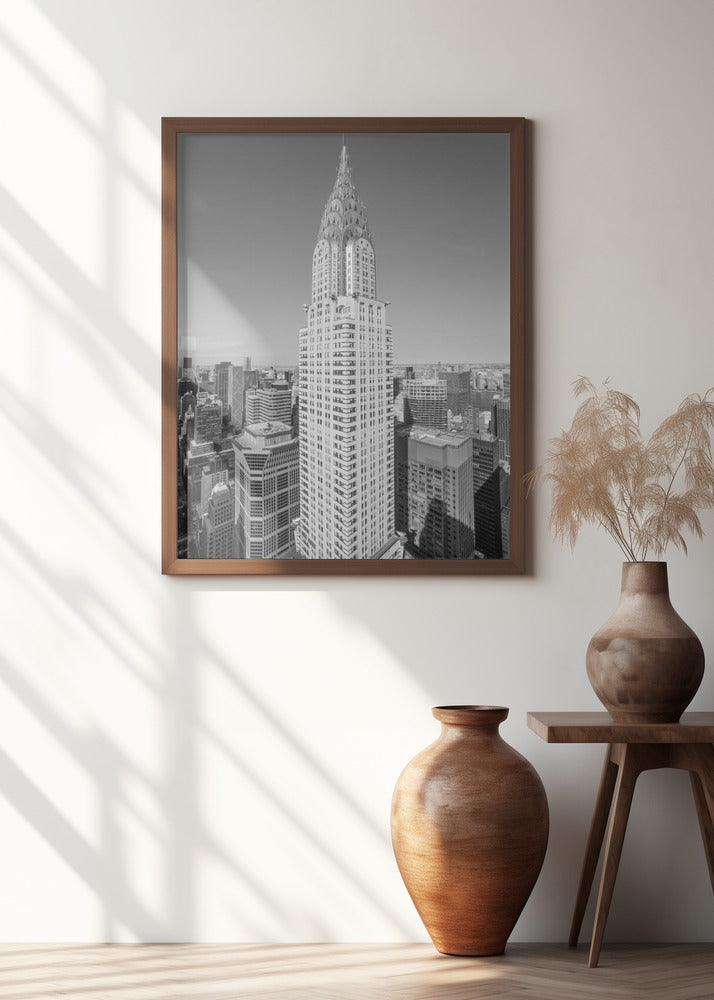 Art Prints of Chrysler Black and White