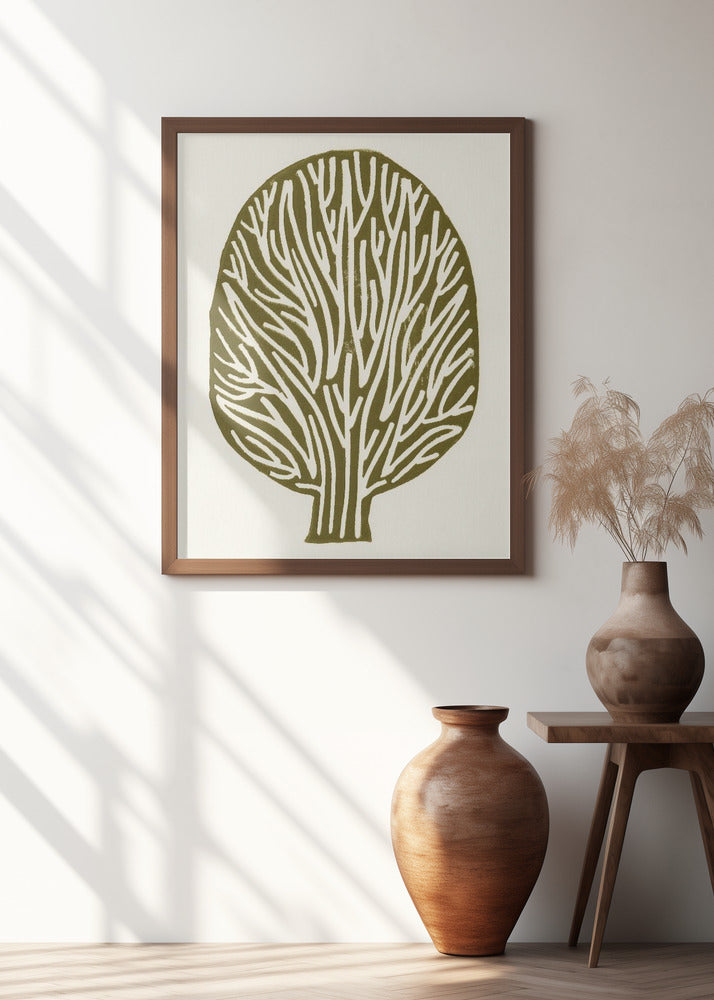 Linocut Tree