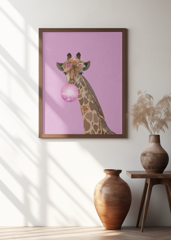 Giraffe pink bubblegum