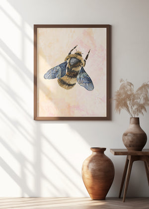 Canvas Art Print Rustic bee