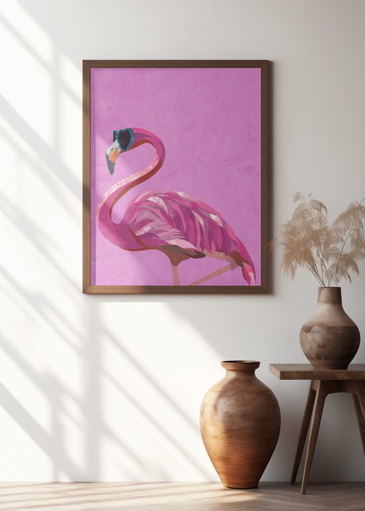 Magenta Metallic Flamingo