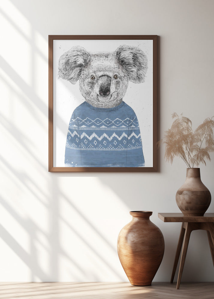 Winter koala (blue)