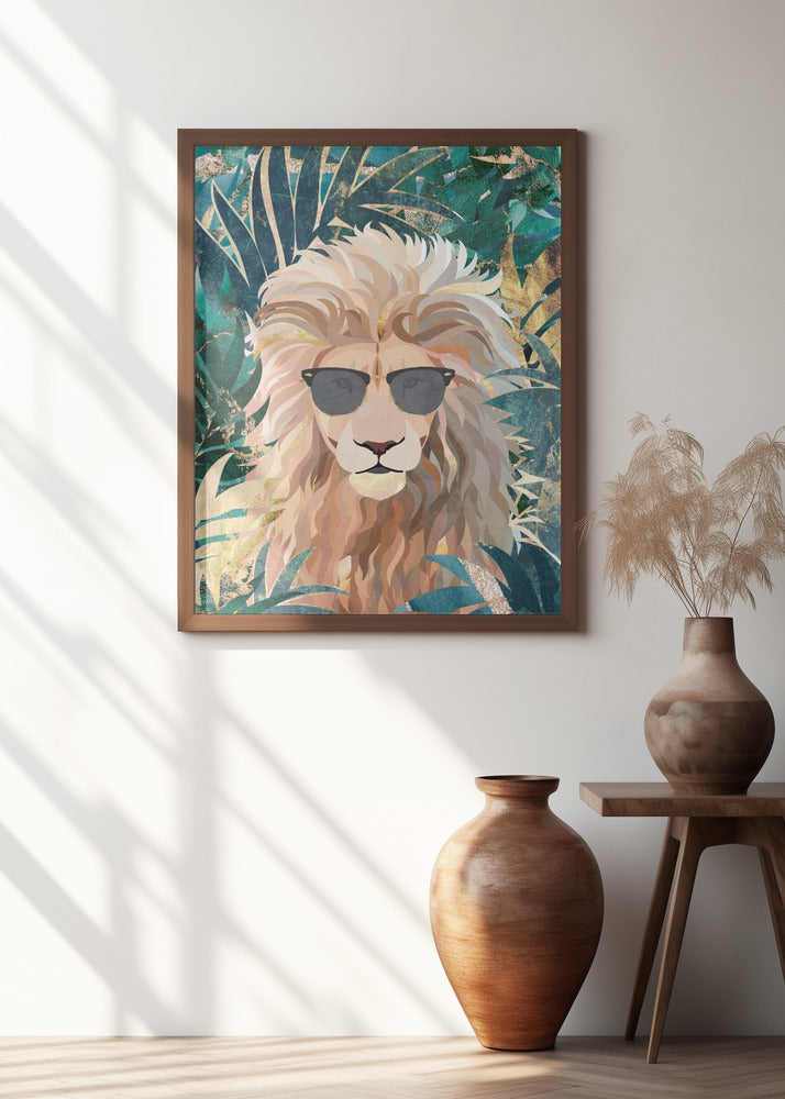 Cool Tropical Lion in Sunglasses