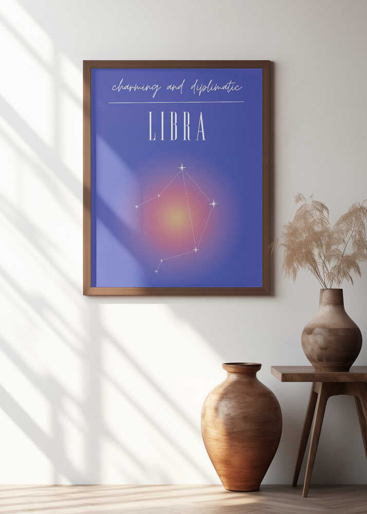 Libra Zodiac Print Art