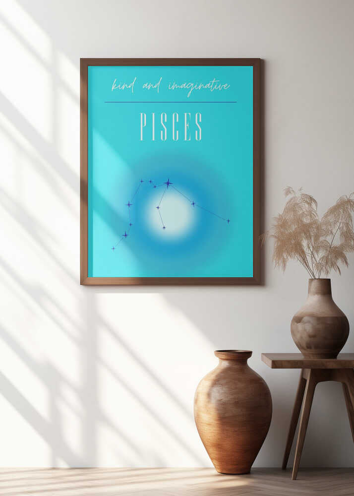 Pisces Zodiac Print Art
