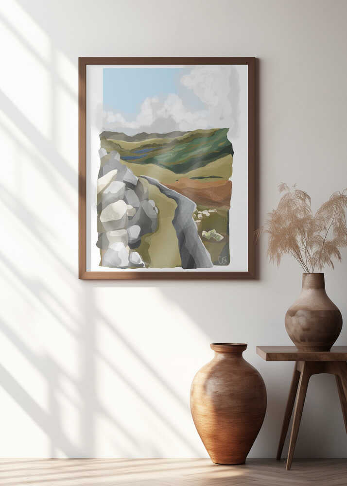 Diamond Hill, Ireland, Connemara Art Print