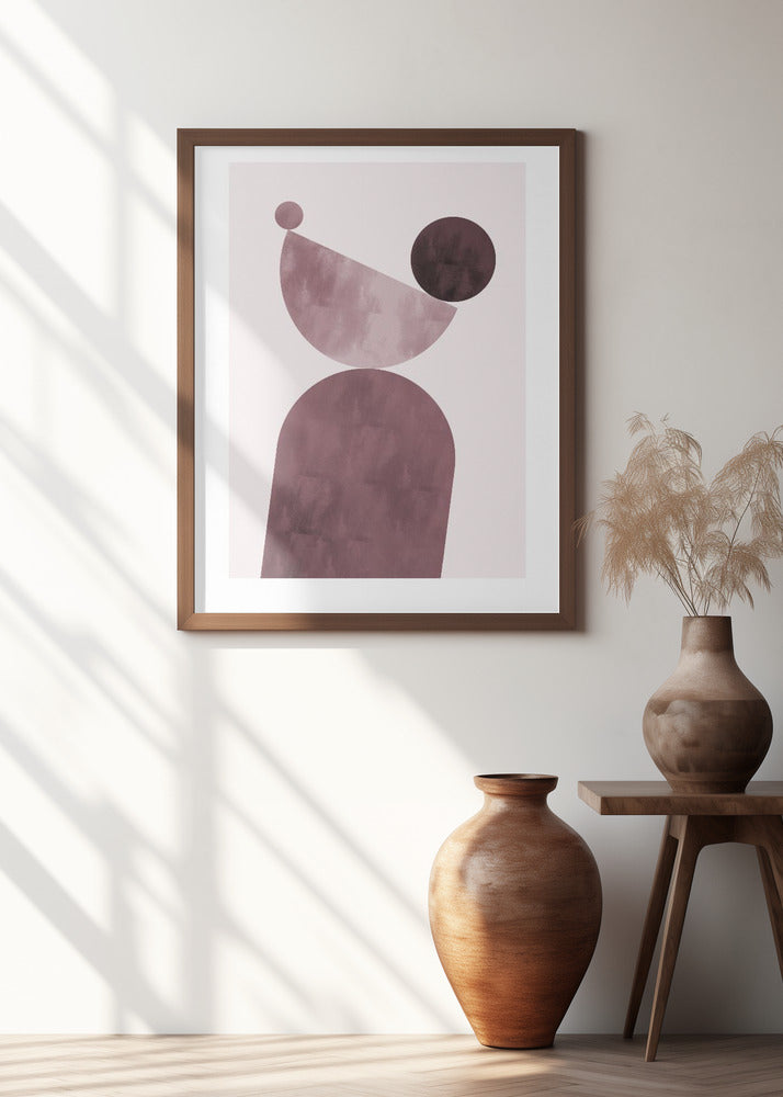 Art Prints of Geometrical Shapes Purple