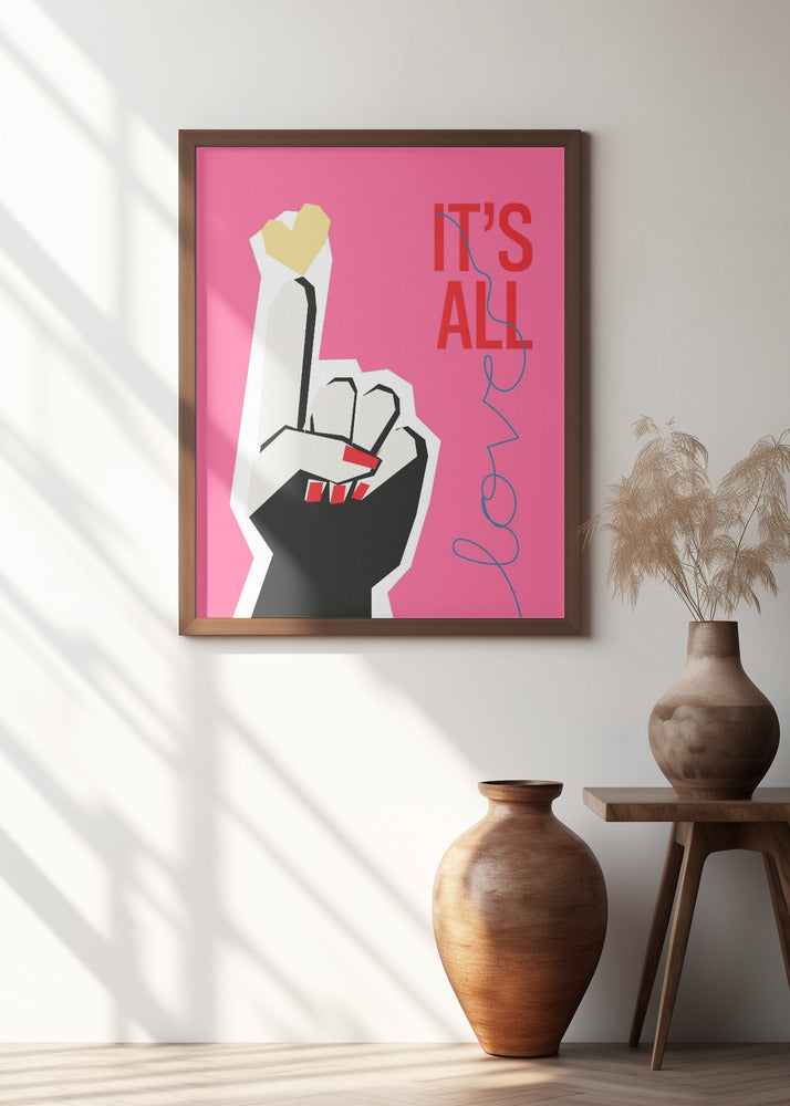 It's All Love Hand Pink