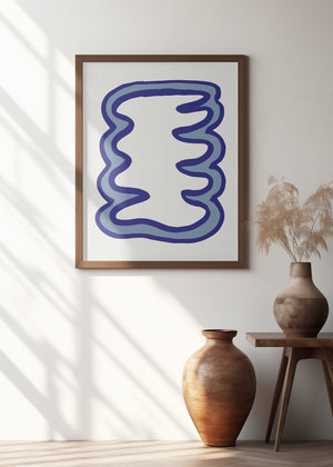 Art Prints of Blue Organic