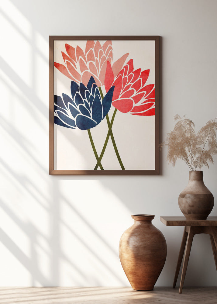 Three Dancing Blossoms