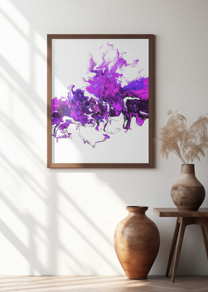 Purple Colorful White Wave