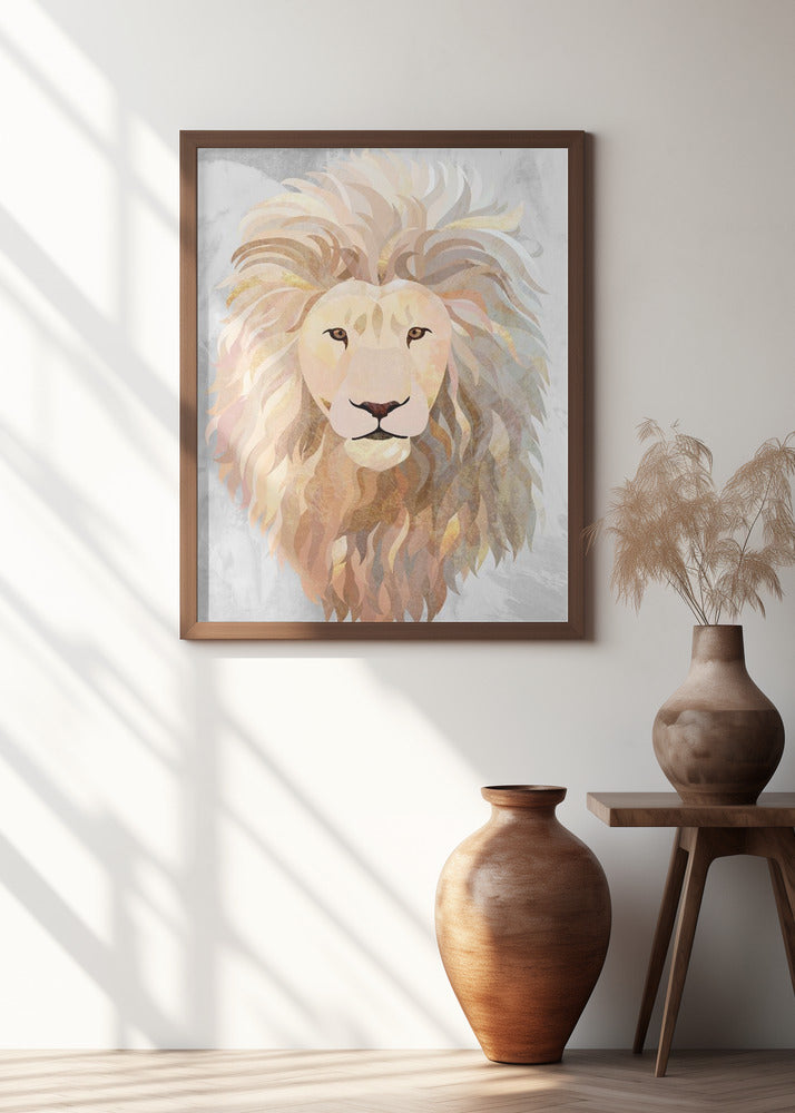 Golden lion portrait