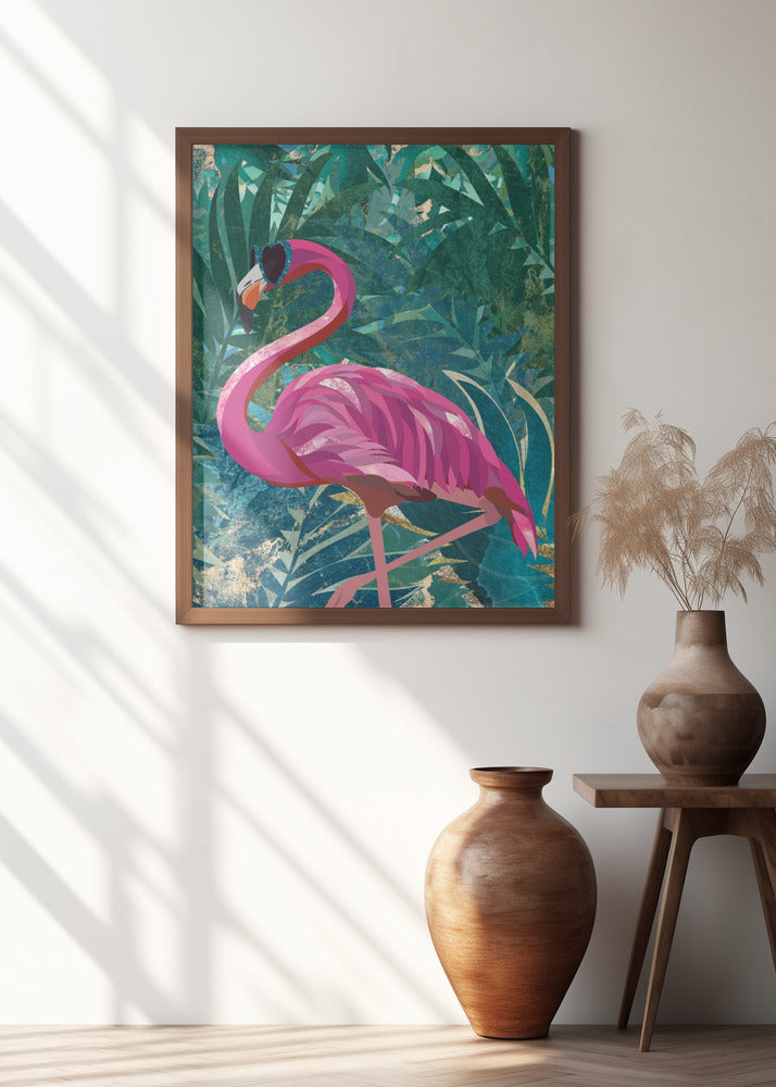 Flamingo in the Jungle