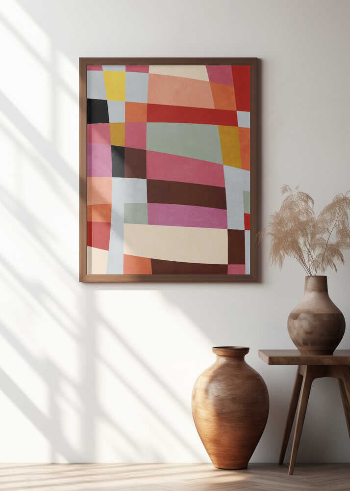 Warm Colors Bauhaus Geometry4