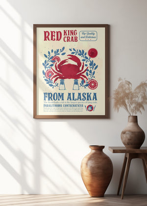 Art Prints of Crab kitchen print