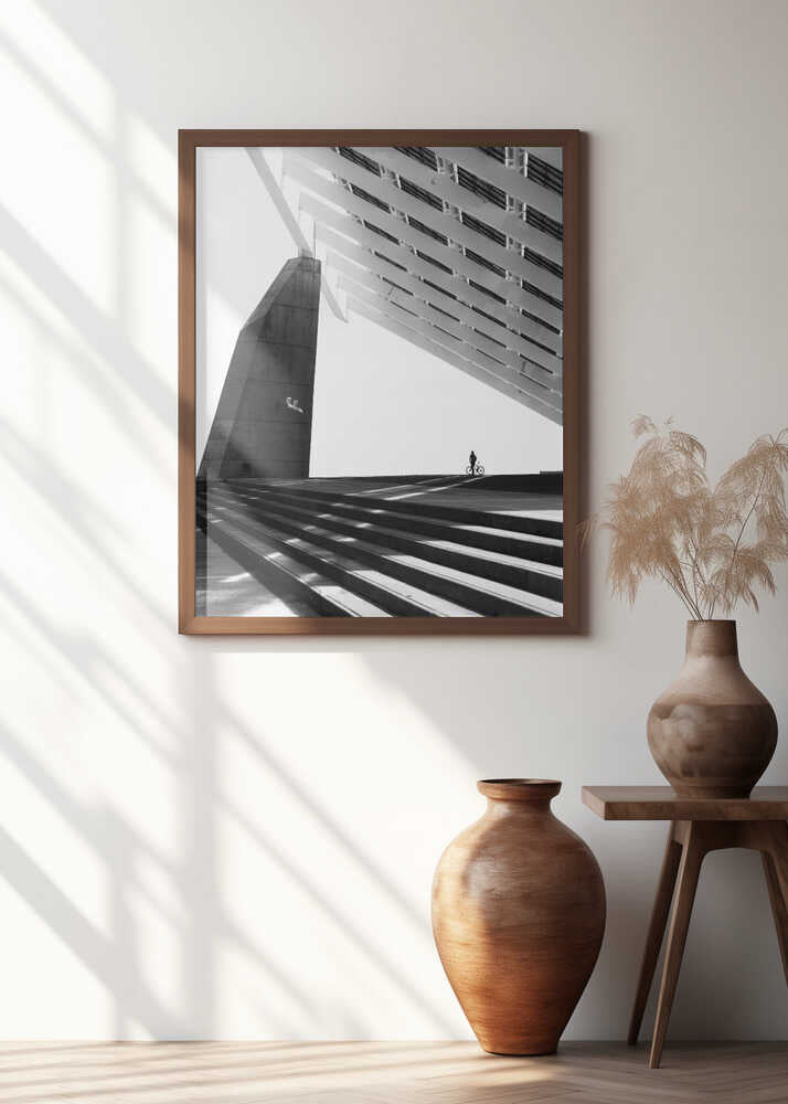 In the shadow of a solar power plant