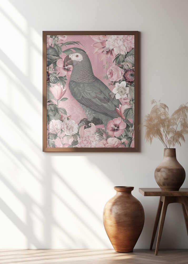 The Parrots Paradise Garden Pastel Pink