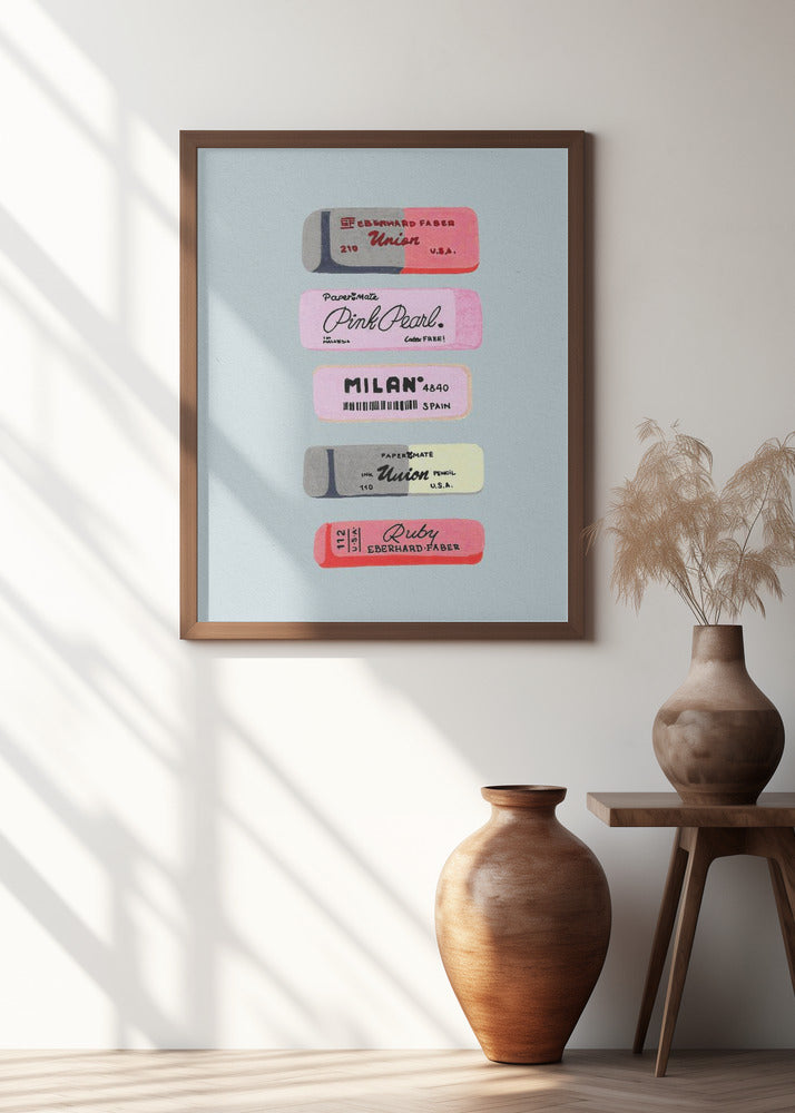 Erasers Art Print