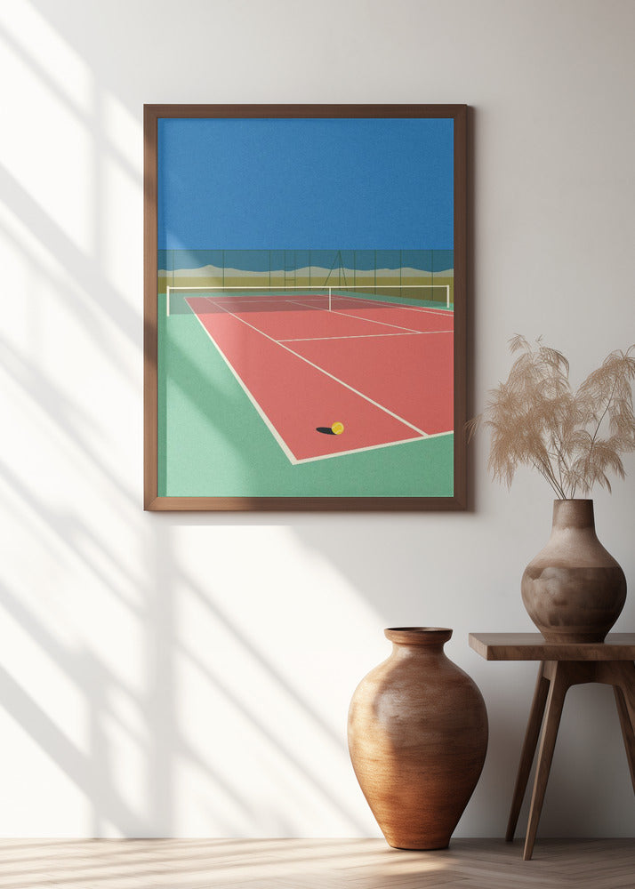 Tennis Court In the Desert