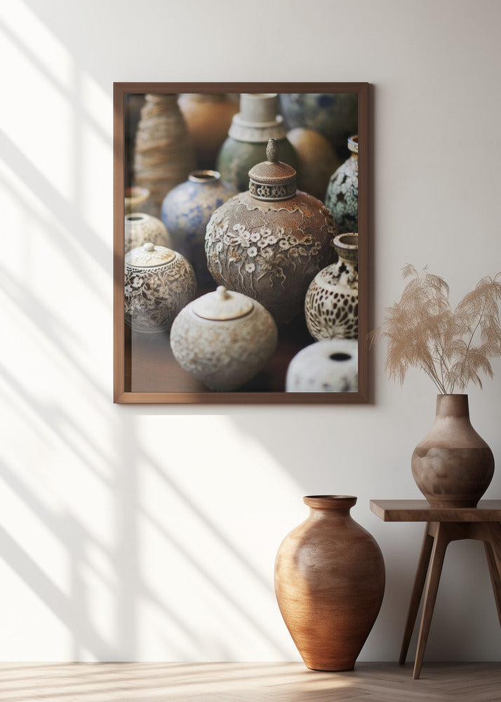 Intricate Ceramic Vases