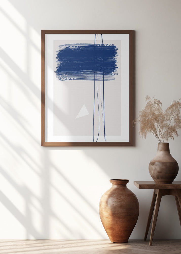 Bold Blue Brushstrokes