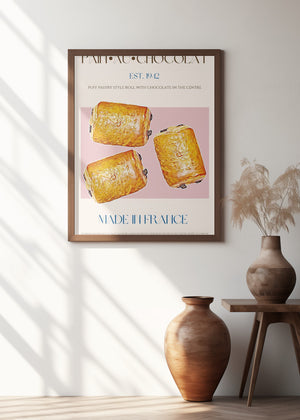 Art Prints of Pain Au Chocolat Print