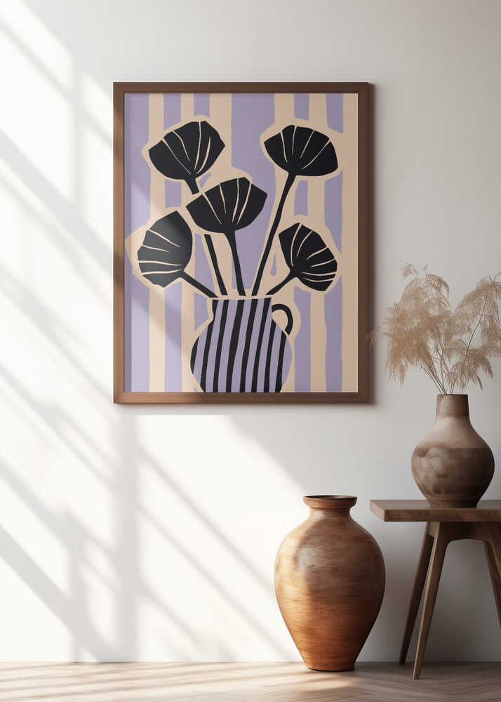 Striped Blossom Vase