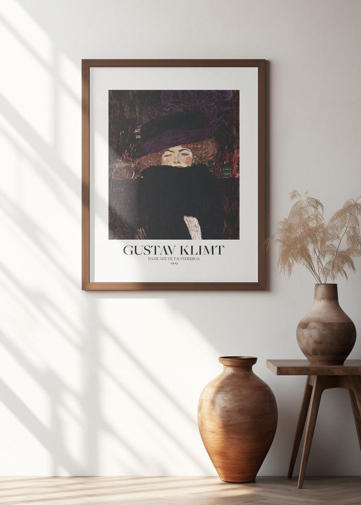 Dame Mit Hut Und Federboa (1909) Poster