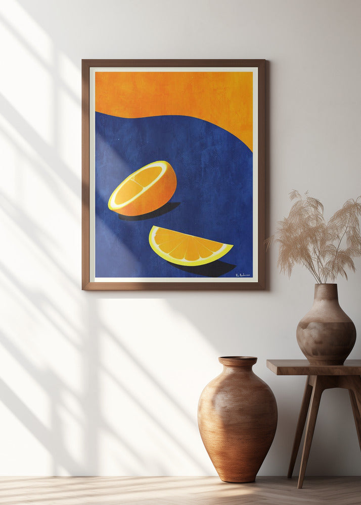 Art Prints of Petit Déjeuner, Deux Oranges