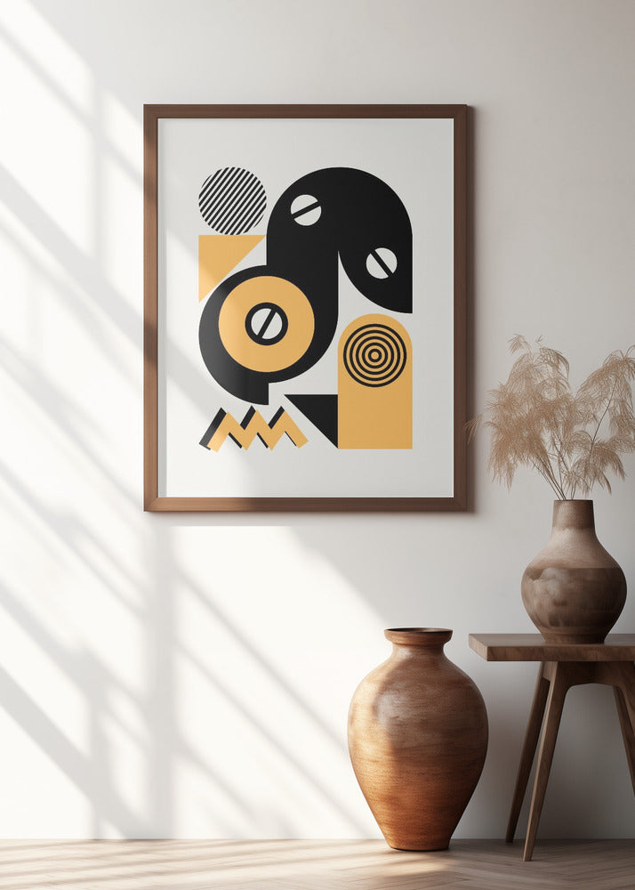 Geometrical Design In Yellow