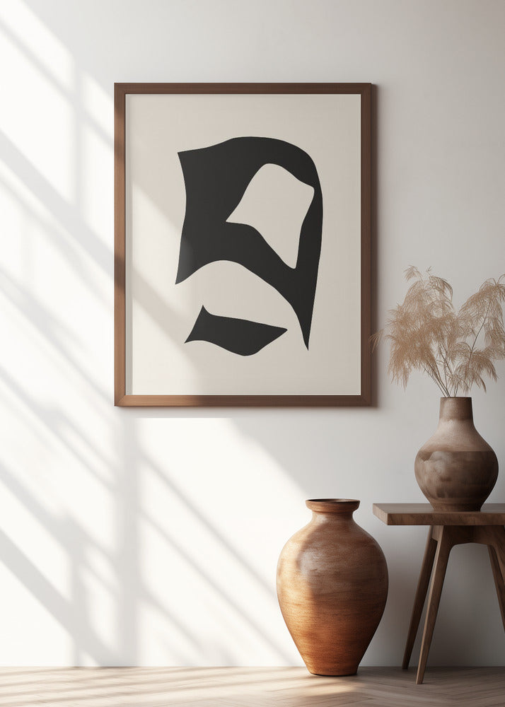 Distorted Black Cut Out