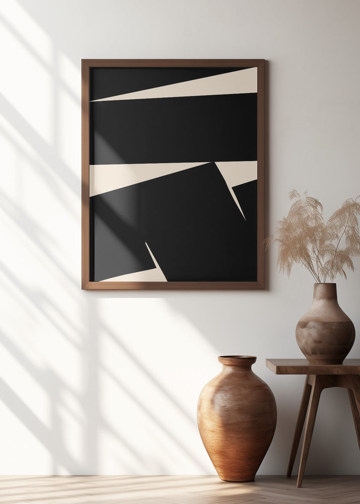 Black Plain Abstract