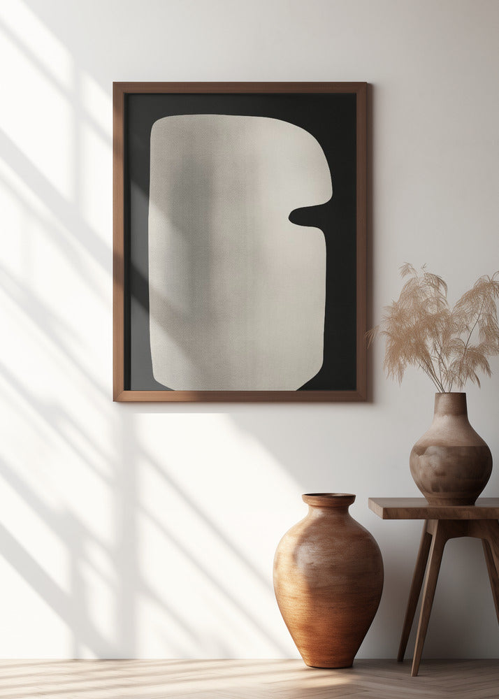 Abstract White Sculpture Mask