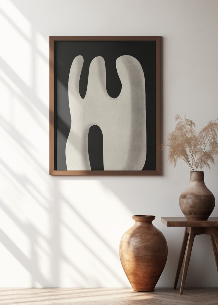 Abstract White Sculpture Scream