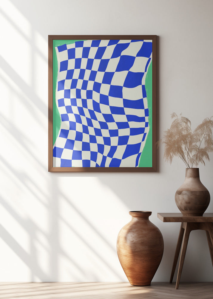 Blue Checker Pattern