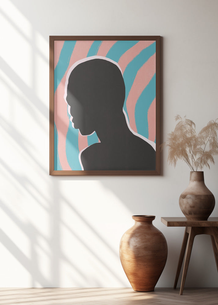 Anonymous Portrait In Neon Lights