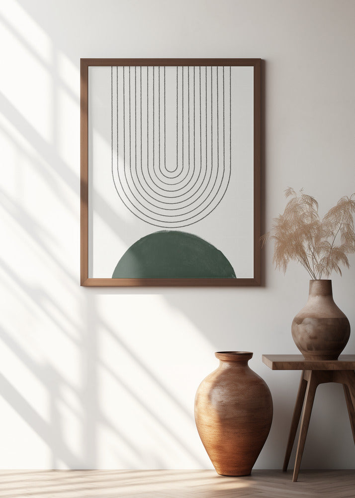 Green Mid Century Modern No.5