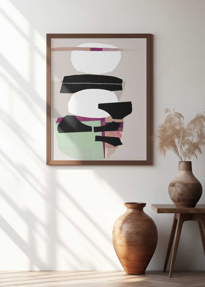 Colored Abstract Black No2