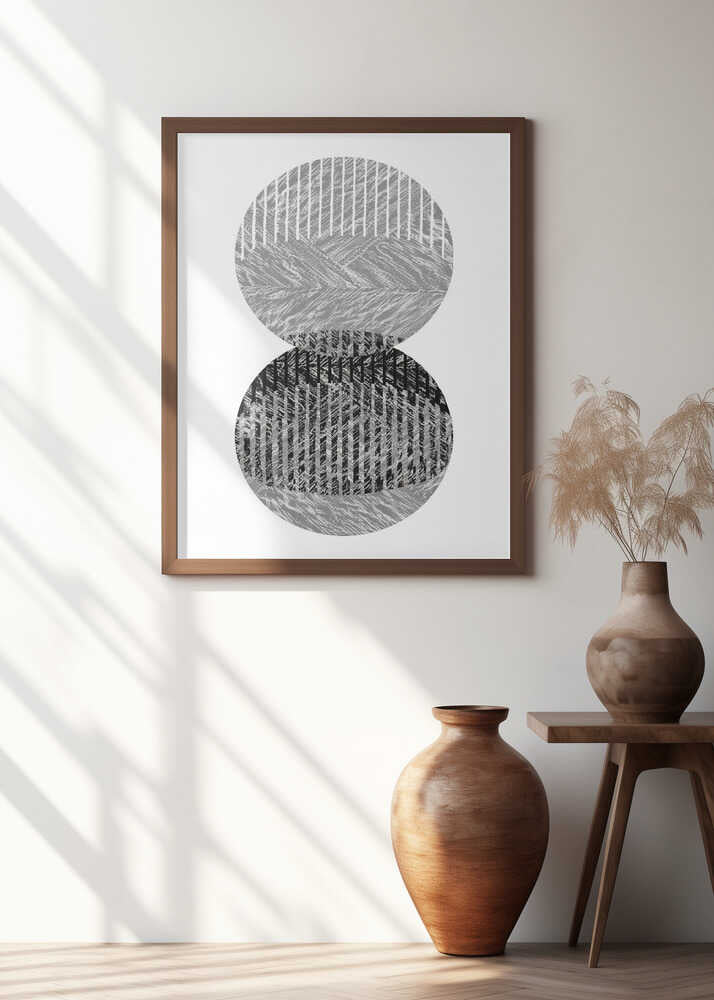 Black Grey Dots Bauhaus No1