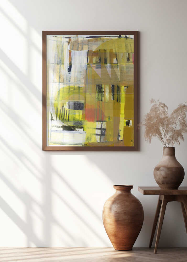 Yellow Ochre Abstract No1