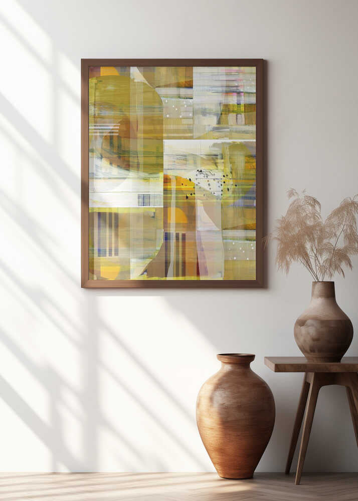 Yellow Ochre Abstract No3