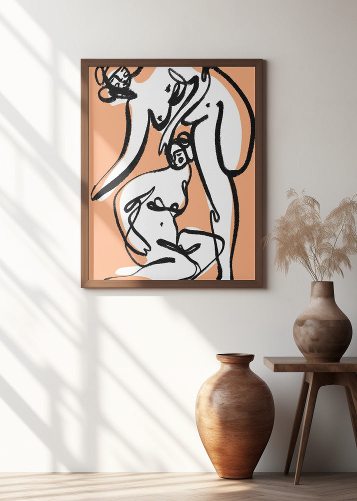 The Female Dancers (Peach)