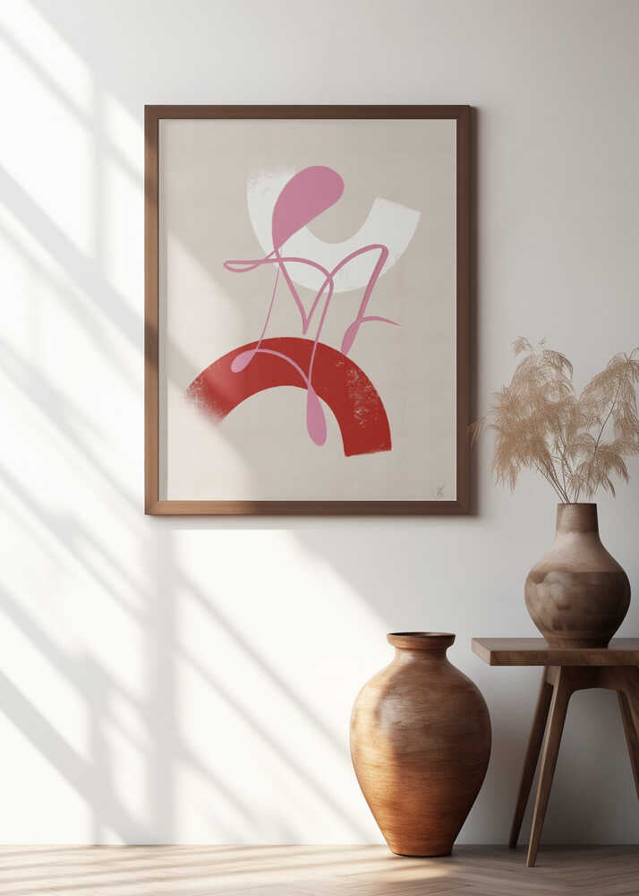 Red and Pink Abstract No. 3