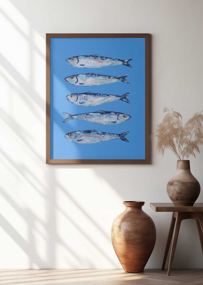 Sardines on Blue