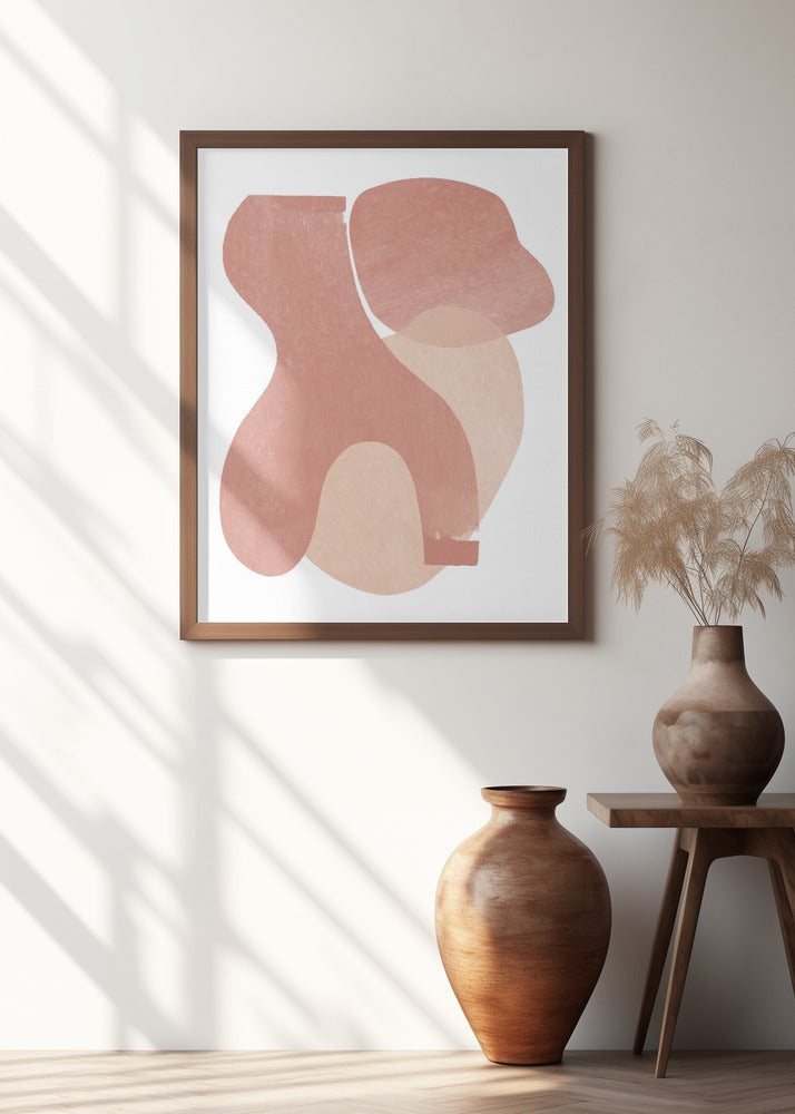 Peach Paper Cut Composition No.2