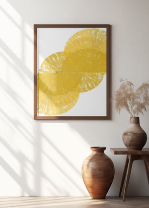 Art Prints of Yellow Circle Fans 1
