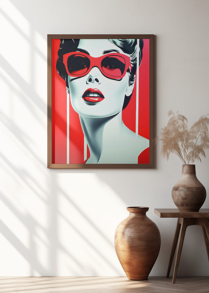 Art Prints of Lady In Red