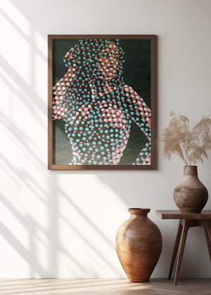 Art Prints of Woman in dots