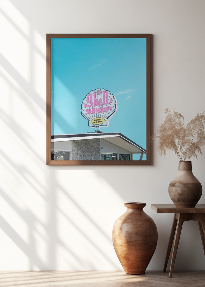 Art Prints of Shell Shop Vintage Sign