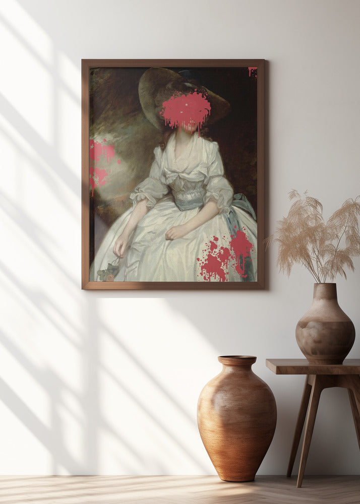 Renaissance Red Splash - Altered Art